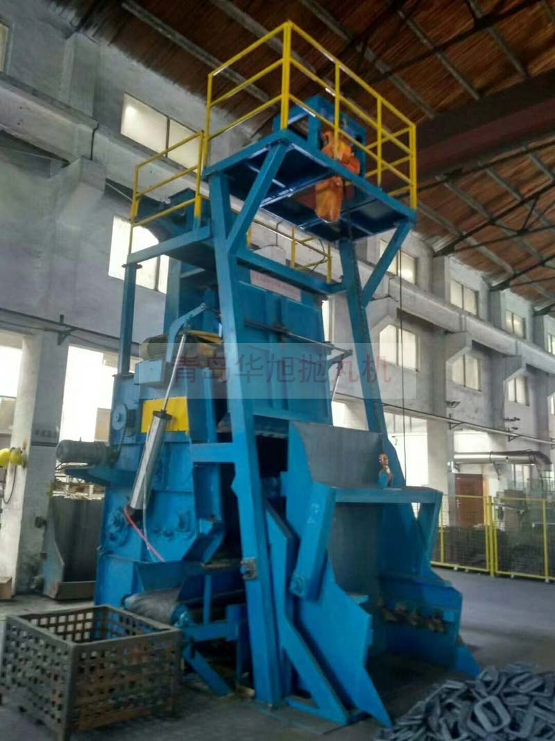 Q3220履帶式拋丸機(jī)試機(jī)現(xiàn)場